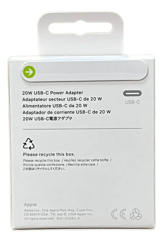 Cargador Fast Apple iPhone 16 Pro Max Usb C 20w Blanco - Stock disponible - Electrónica