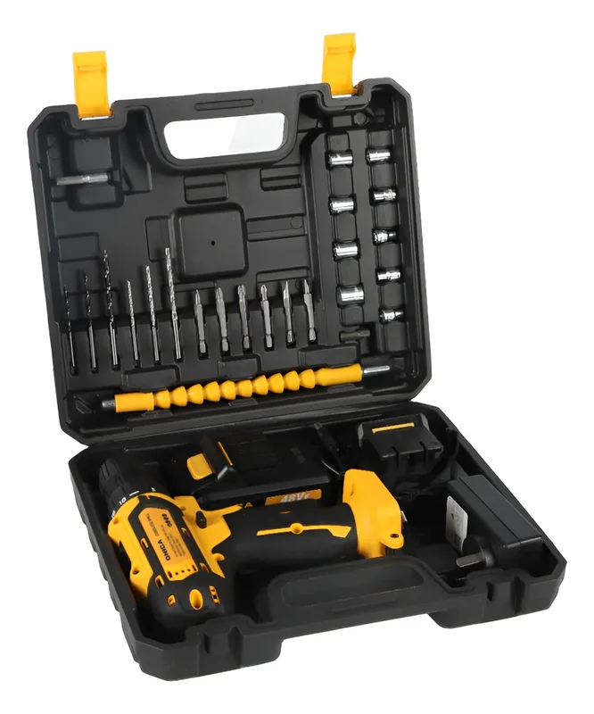 Kit Taladro Atornillador Inalambrico Onica Con 2 Baterias Color Negro 13 Mm Percutor 2 Baterias Destornilladores - Stock disponible - Herramientas