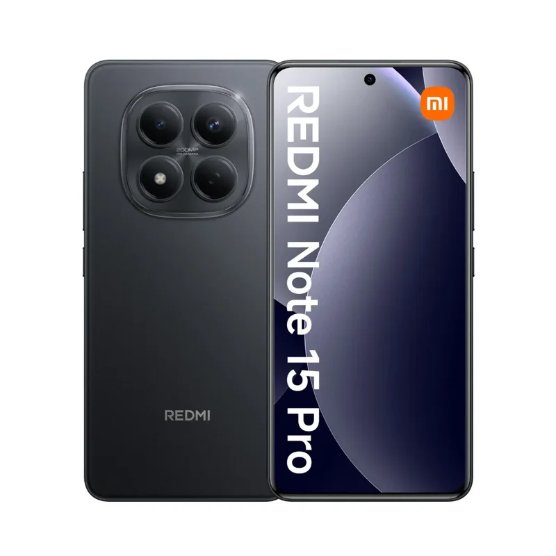 Pantalla Xiaomi Redmi Note 15 Pro 5g 6,83 512gb 8gb Ram Cámara 200mpx - Black - Stock disponible - Telecomunicaciónes