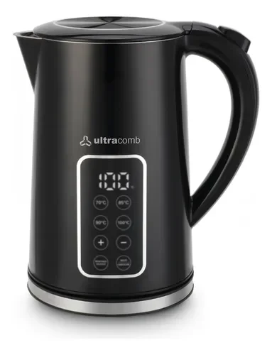 Pava Eléctrica Ultracomb Pe4930 Con Pantalla Táctil Y Selector De Temperatura - Negro - Stock disponible - Productos para Mascotas