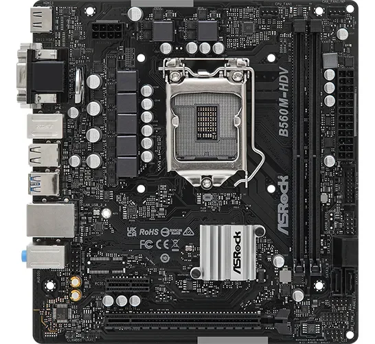 Placa Madre Asrock B560M-HDV Socket LGA1200 DDR4 PCIe 4.0 Intel - Stock disponible - Electrónica