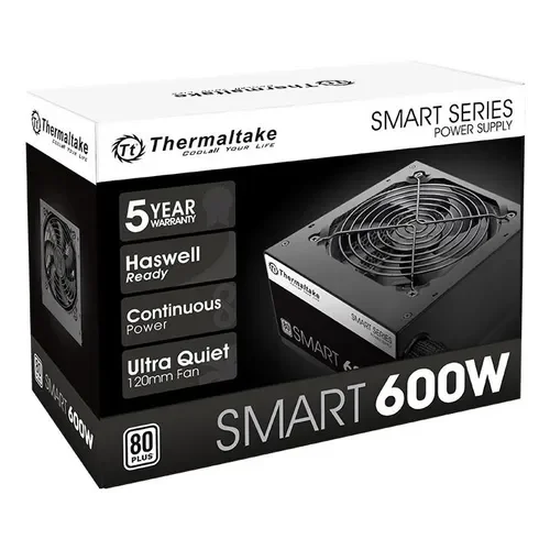 Fuente de alimentación para PC Thermaltake 600W 80 Plus White Smart SPD-0600 - Stock disponible - Productos para Mascotas