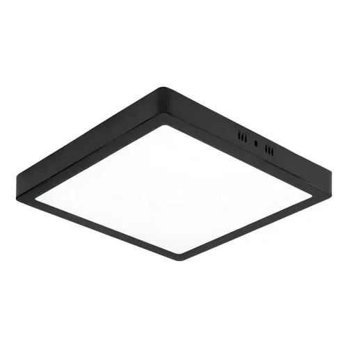 Plafon Techo Led Cuadrado Panel 24w 220v Negro Completo - Stock disponible