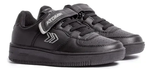Zapatilla Colegial Negra Cambridge Velcro Atomik - Stock disponible - Ropas y Calzados