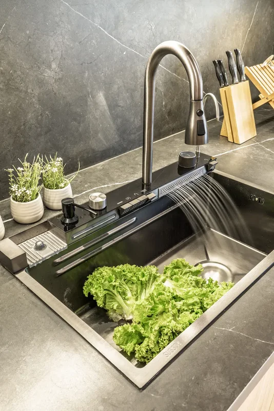 Acero Bacha Inteligente Multifunción 4 Botones Nano Negra P007 Color Negro - Stock disponible - Electrónica