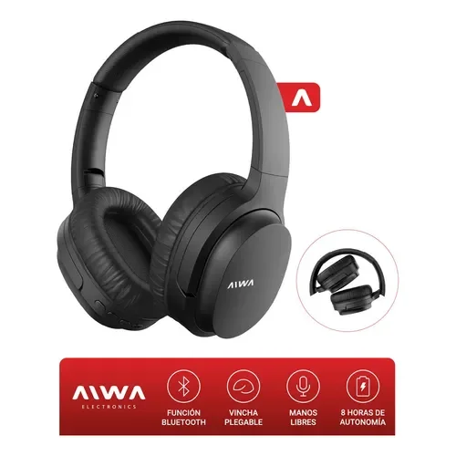 Auriculares inalámbricos Aiwa AW-BT301 negro - Stock disponible - Electrónica