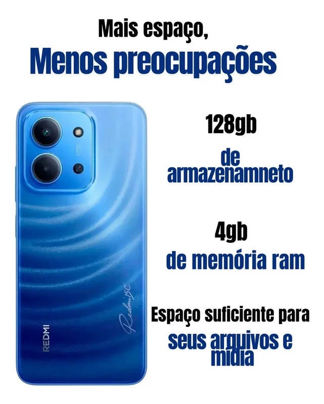 Pantalla Redmi Xiaomi 15c 128 GB con 50 megapíxeles E 6000 mAh, azul - Stock disponible - Telecomunicaciónes