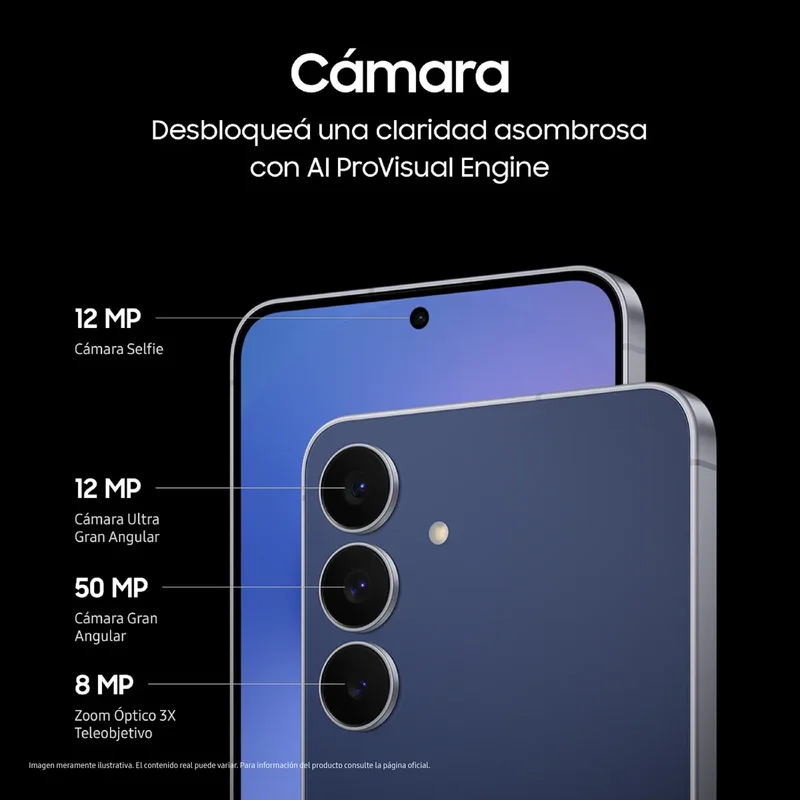 Samsung Galaxy S25fe 256gb 8gb De Ram Negro - Stock disponible - Telecomunicaciónes