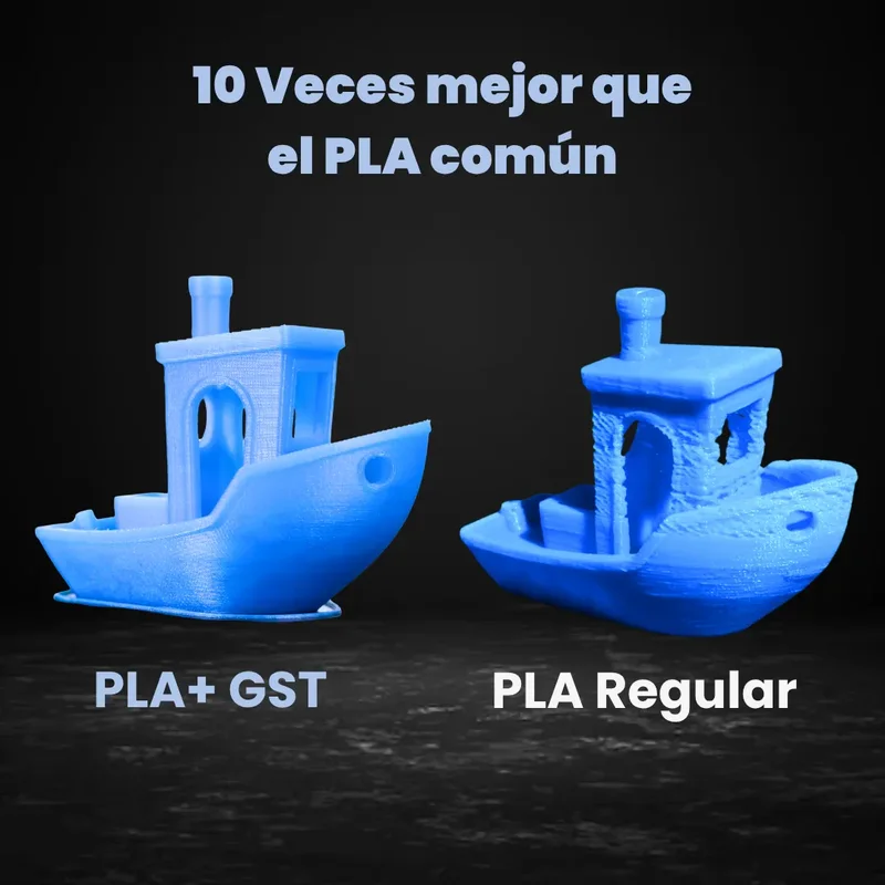 Filamento 3D GST3D PLA+ 1.75mm Color Cristal 1kg Impresión Precisa - Stock disponible - Productos para Mascotas