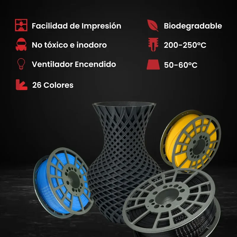 Filamento 3D GST3D PLA+ 1.75mm Color Cristal 1kg Impresión Precisa - Stock disponible - Productos para Mascotas