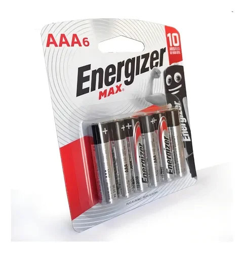 Pila AAA Energizer MAX E92 Cilíndrica - pack de 6 unidades - Stock disponible - Electrónica