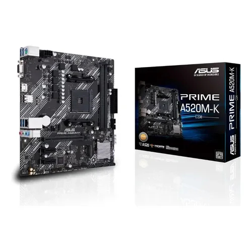 Mother Asus Prime A520m K Csm Am4 Ddr4 64gb Hdmi M2 Matx - Stock disponible - Electrónica