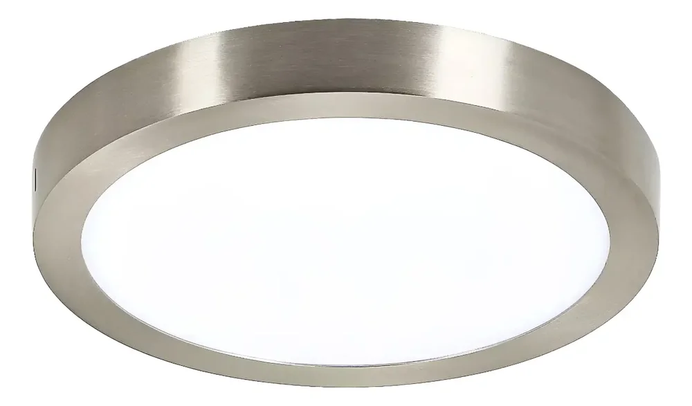 Panel Led 24w Plafon Redondo 30cm Acero Platil Luz Desing - Stock disponible - Electrónica