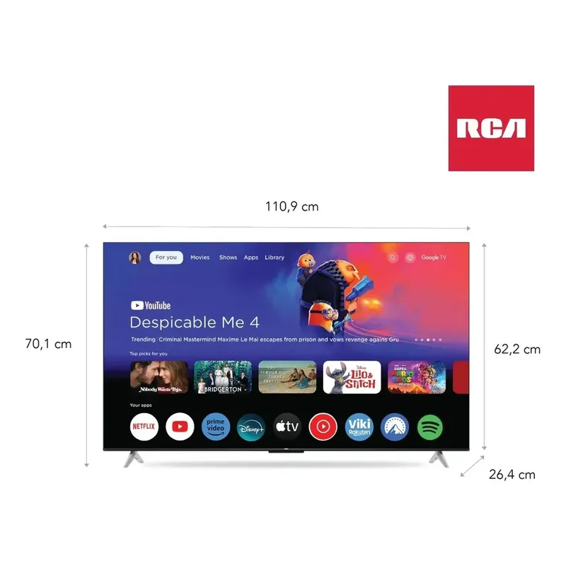 Led Smart Tv 50 Rca C50gl100 Google Hd 4k - Stock disponible - Electrónica