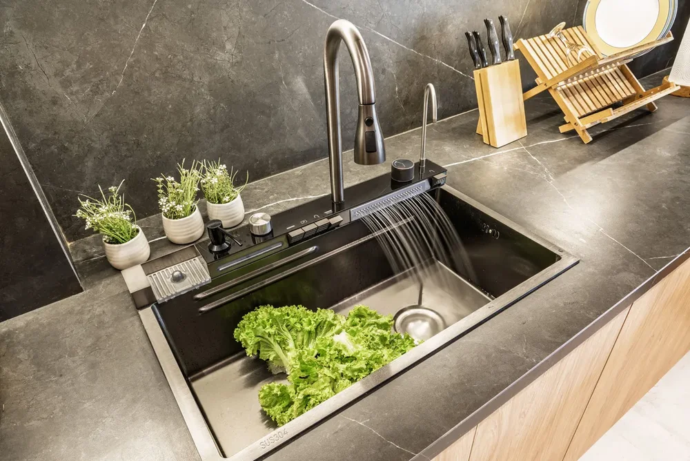 Acero Bacha Inteligente Multifunción 4 Botones Nano Negra P007 Color Negro - Stock disponible - Electrónica