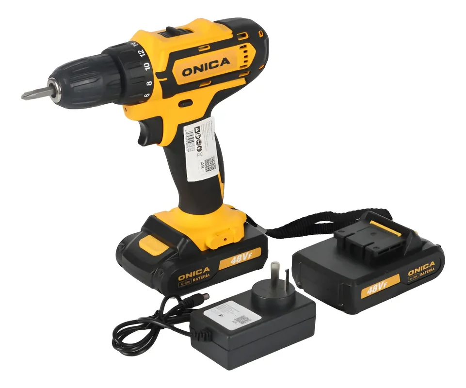 Kit Taladro Atornillador Inalambrico Onica Con 2 Baterias Color Negro 13 Mm Percutor 2 Baterias Destornilladores - Stock disponible - Herramientas