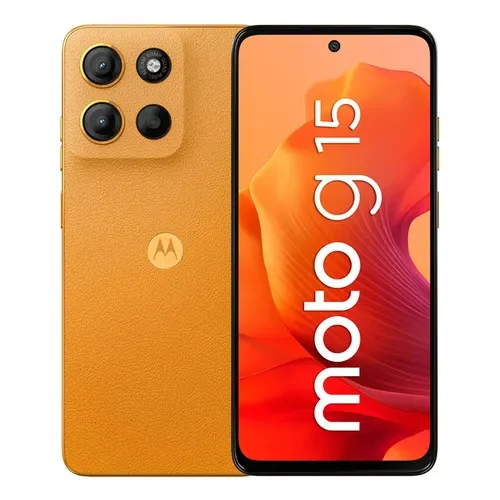 Pantalla Motorola Moto G15 4 + 128 Gb Naranja - Stock disponible