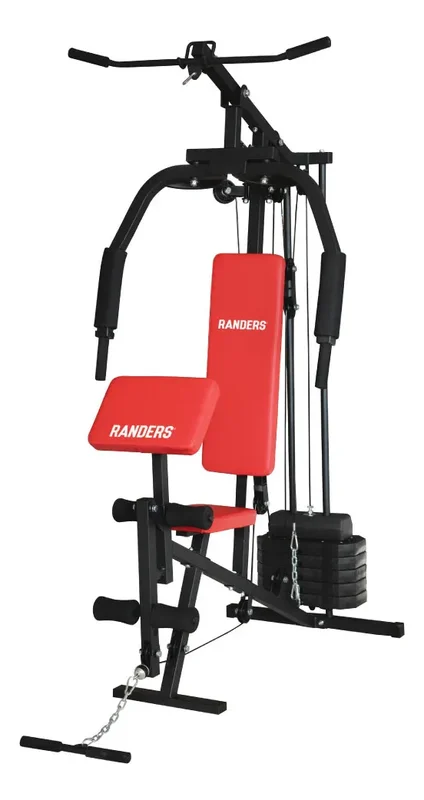 Multigimnasio Multigym Randers Arg-63120 Reforzado 45 Kg Color de la estructura Negro - Stock disponible - Electrónica