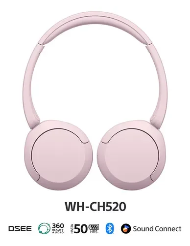 Auriculares Bluetooth Inalámbricos Sony Wh-ch520 Rosa - Stock disponible - Electrónica