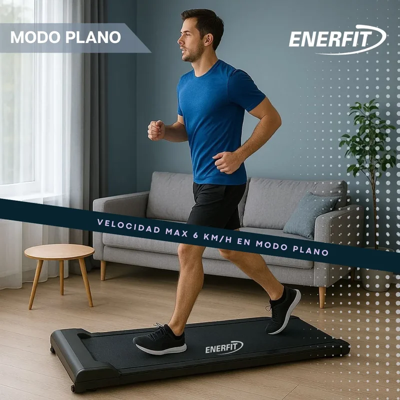 Cinta Caminadora De Caminar Correr Plana Enerfit T2000a Color Negro - Stock disponible - Electrónica