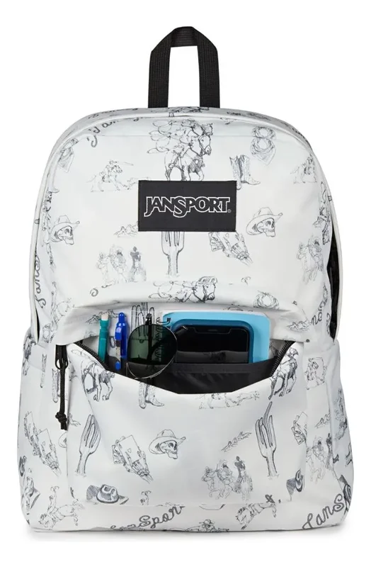Mochila Jansport Superbreak 26 Litros Urbana 100% Poliéster Color Cactus Jansport Diseño De La Tela Estampado - Stock disponible - Equipajes y Bolsos