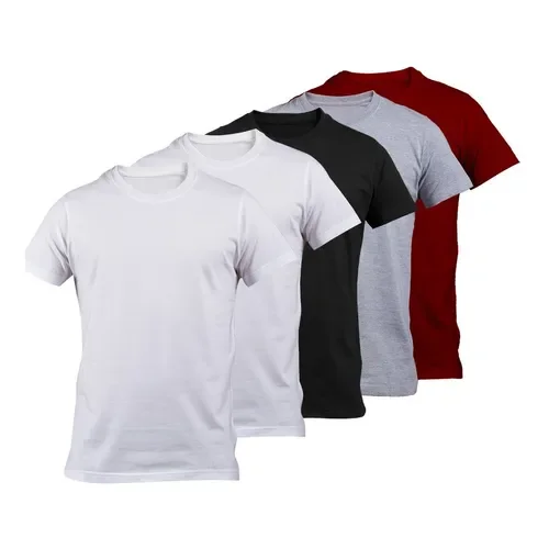 Talle Pack X 5 Remera Basica Hombre Manga Corta Lisa 100% Algodon - Stock disponible - Ropas y Calzados