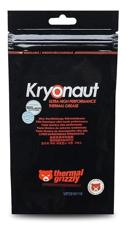 Termica Pasta Térmica High-End Thermal Grizzly Kryonaut 1g Overclocking - Stock disponible - Electrónica