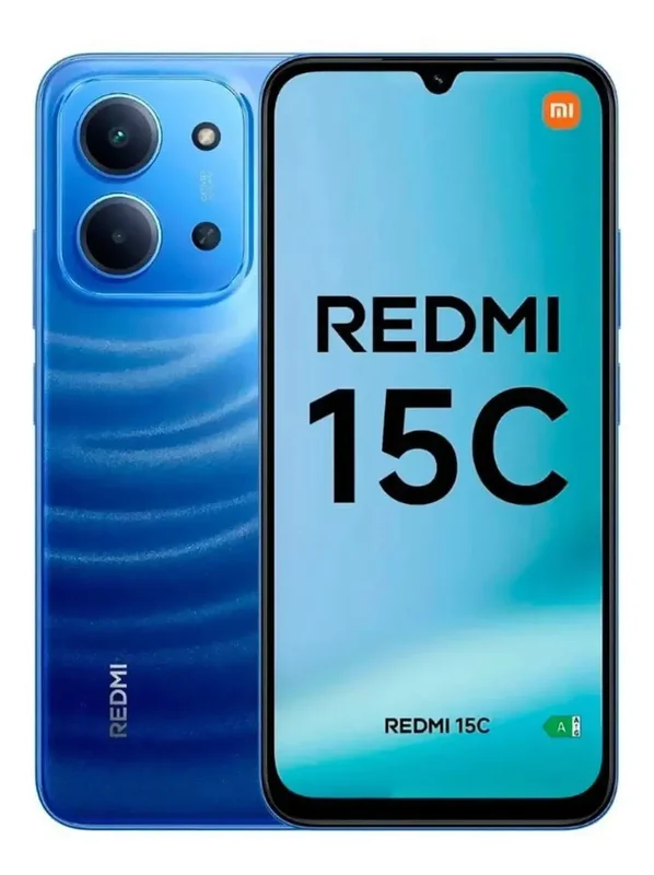 Pantalla Redmi Xiaomi 15c 128 GB con 50 megapíxeles E 6000 mAh, azul - Stock disponible - Telecomunicaciónes