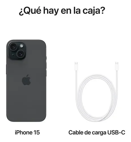 Camara Apple iPhone 15 128 GB Negro - Distribuidor Autorizado - Stock disponible - Electrónica