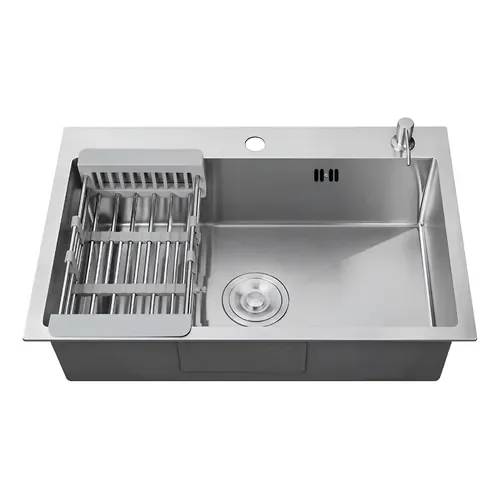 Bacha De Cocina Moderna Acero Inoxidable Simple Rectangular Fika 70x45x20cm Plateada - Stock disponible - Electrónica