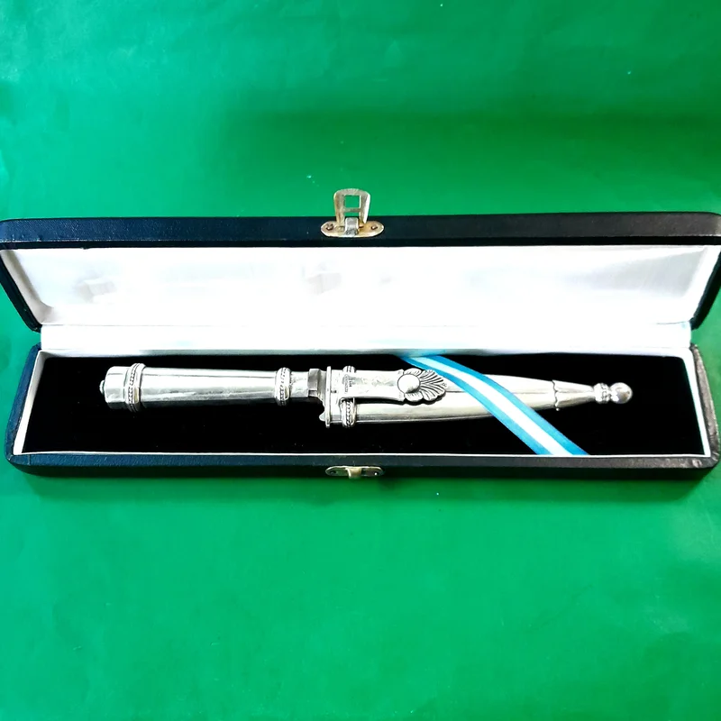 Antiguo Cuchillo Facón Plata 900Hoja Friedrich HerderÁbr. Solingen - Antigüedades