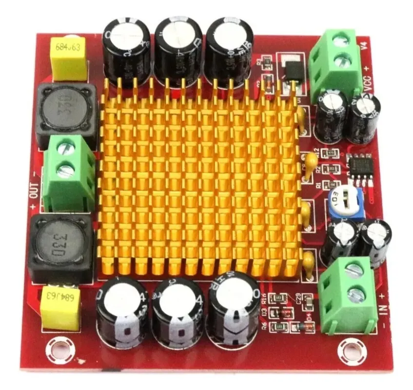 Módulo Amplificador de Audio Mono TPA3116DA – 150 W RMS | 12–24 V DC, Alta Eficiencia - Electrónica