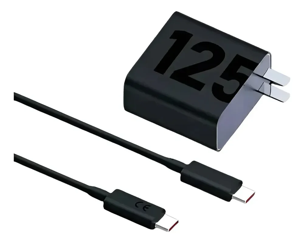 Cargador Super Rápido 125w Tipo C Para Samsung Motoro Xiaomi Negro - Stock disponible