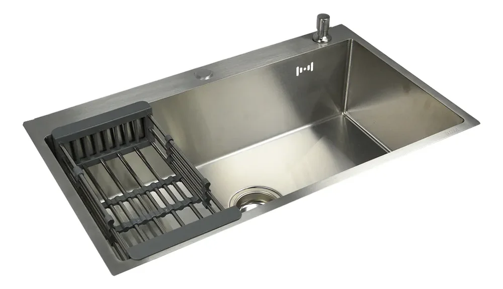 Bacha Cocina Pileta Zego Acero Inoxidable 304 Dosificador Plateado - Stock disponible - Electrónica