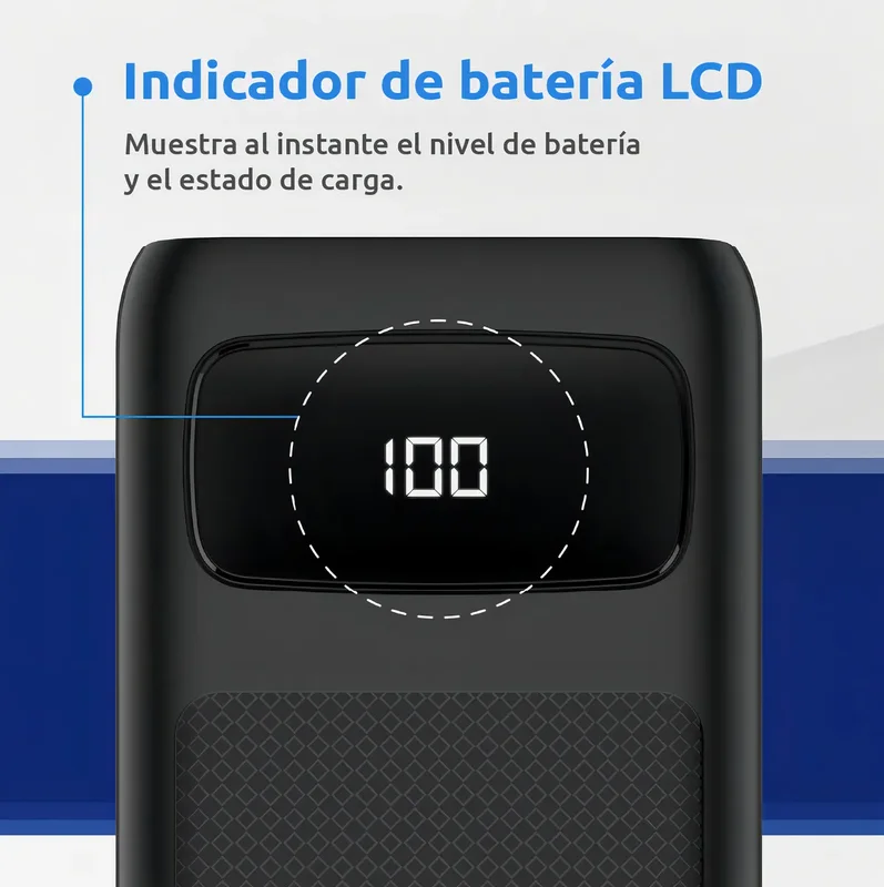 Usb Power Bank Energizer Cargador Portatil Powerbank Ultimate 30000mah Lcd 6 Salidas Color Negro - Stock disponible - Electrónica