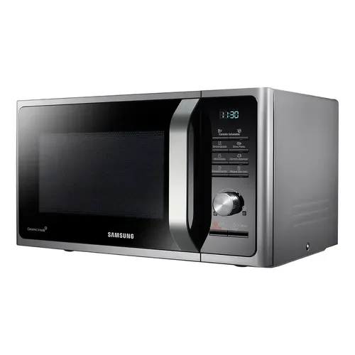 Microondas Samsung Grill Cerámico Triple Distribución 23l Silver - Stock disponible - Electrodomésticos