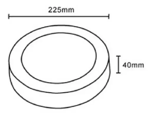 Plafón Aplique De Techo Spot Panel Luz Led Acero 18w Candil - Stock disponible - Electrónica