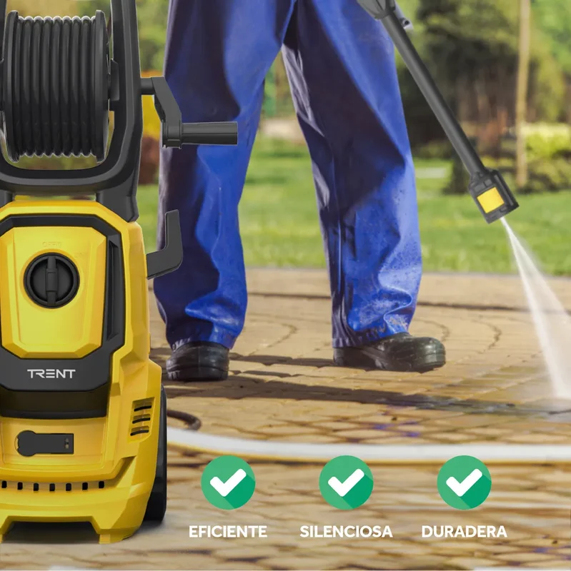 Agua Hidrolavadora Electrica Trent 2000w Alta Presion 2175 Psi Amarillo y Negro HLT407-2000-AC220V - Stock disponible - Electrónica
