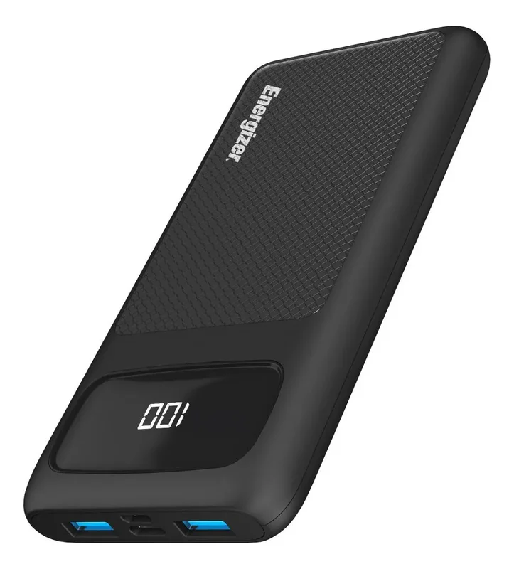 Usb Power Bank Energizer Cargador Portatil Ultimate Powerbank 10000mah Con Visor Lcd Color Negro - Stock disponible - Electrónica