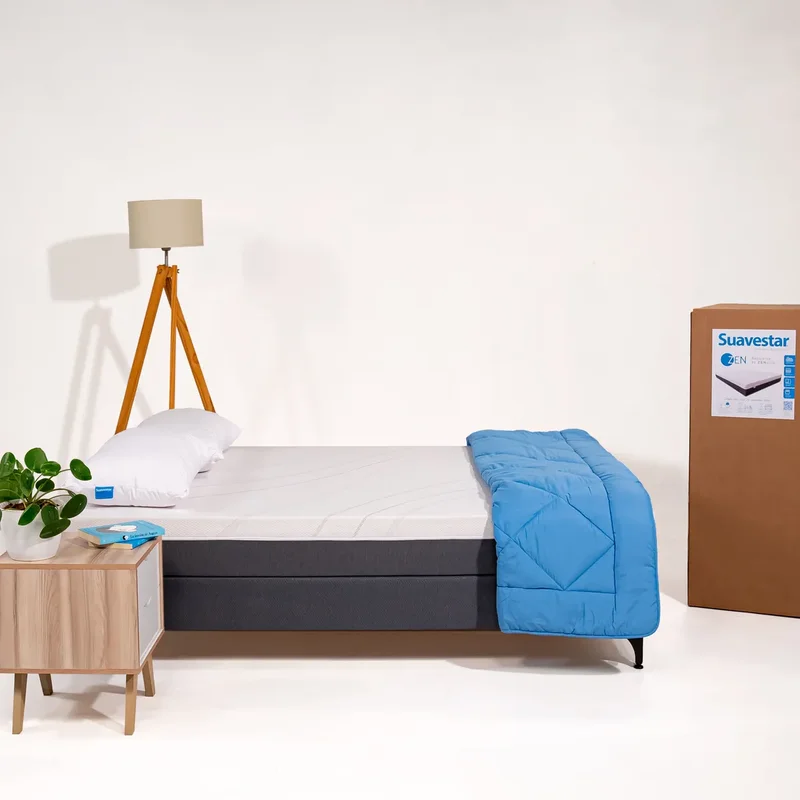 Colchon Colchón En Caja Suavestar Zen 2 Plazas 140x190 Color Blanco - Stock disponible - Electrónica
