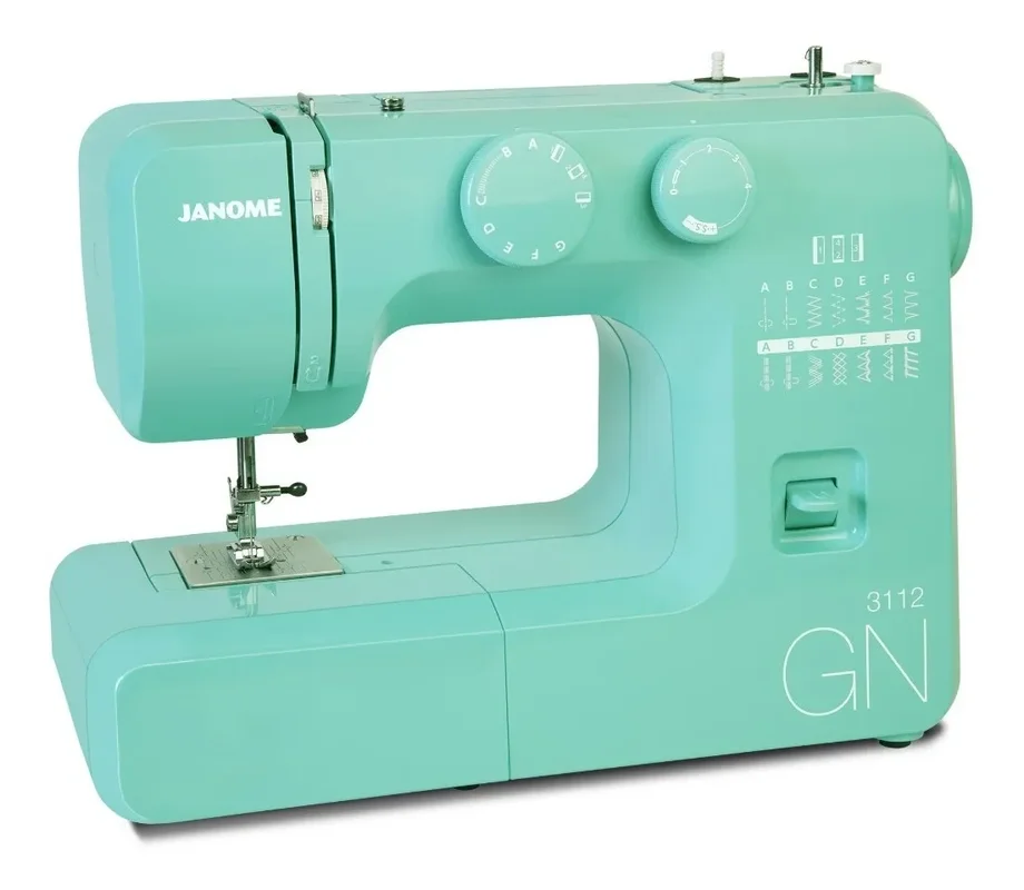 Telas maquina de coser Janome 3112 verde - Stock disponible - Electrónica