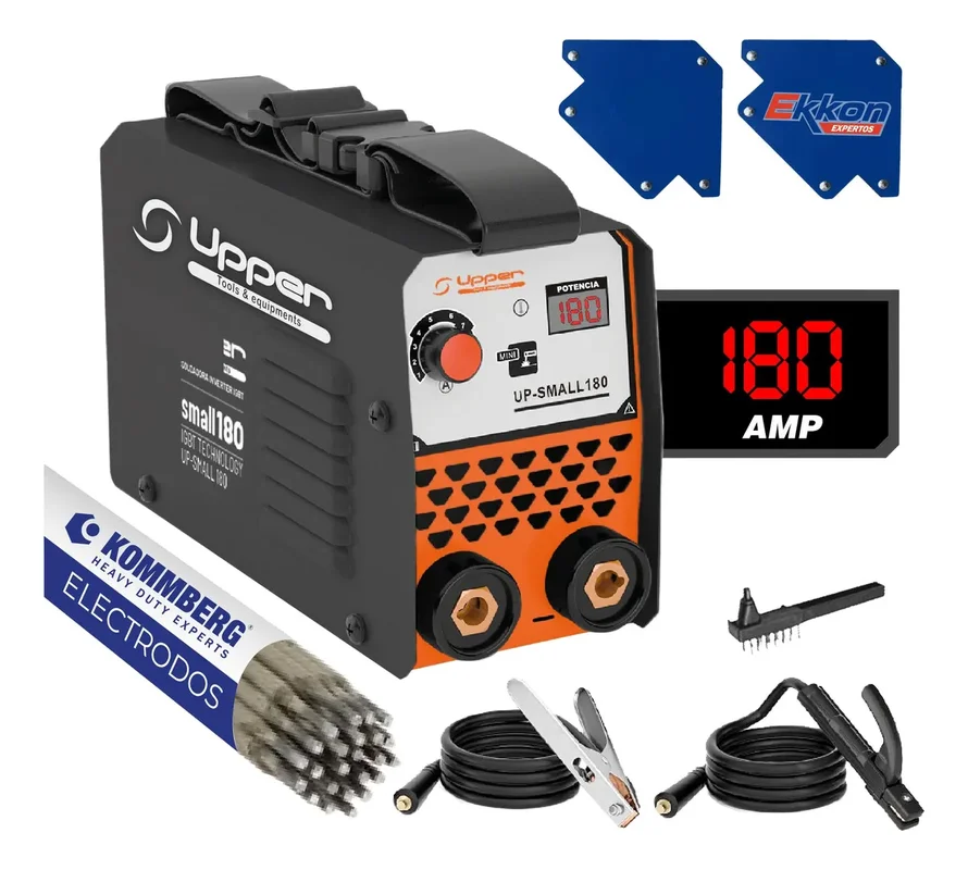 Soldadora Inverter Upper Small180plus + Máscara Fotosensible + Accesorios - Stock disponible - Herramientas