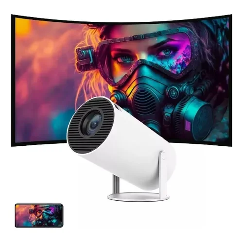 Proyector mini ULTRAHD HY-300 8000lm blanco - Stock disponible - Electrónica