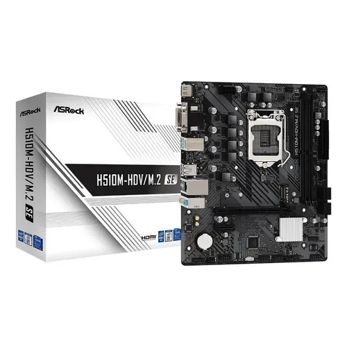 Placa Madre ASRock H510M-HDV/M.2 SE Intel DDR4 LGA1200 Micro ATX - Stock disponible - Electrónica