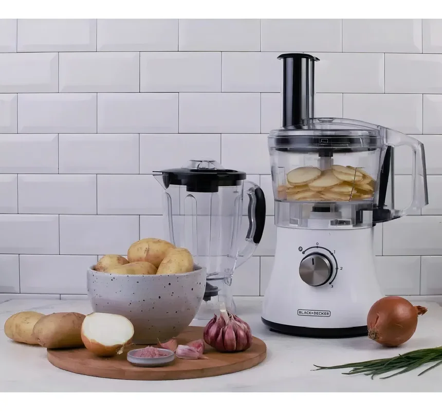 Capacidad Multiprocesadora Black+Decker FP1002J-AR 750W blanca - Stock disponible - Productos para Mascotas