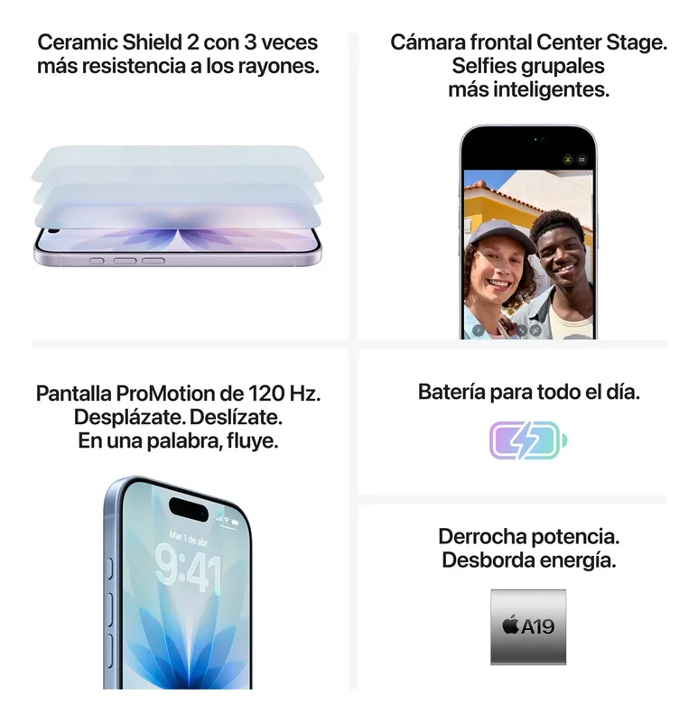 Apple iPhone 17 (256 GB) - Azul neblina - Distribuidor Autorizado - Stock disponible - Telecomunicaciónes