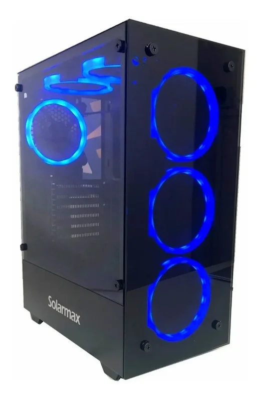 Gabinete Pc Super Gamer Vidrio Templado 6 Coolers Rgb - Stock disponible - Electrónica