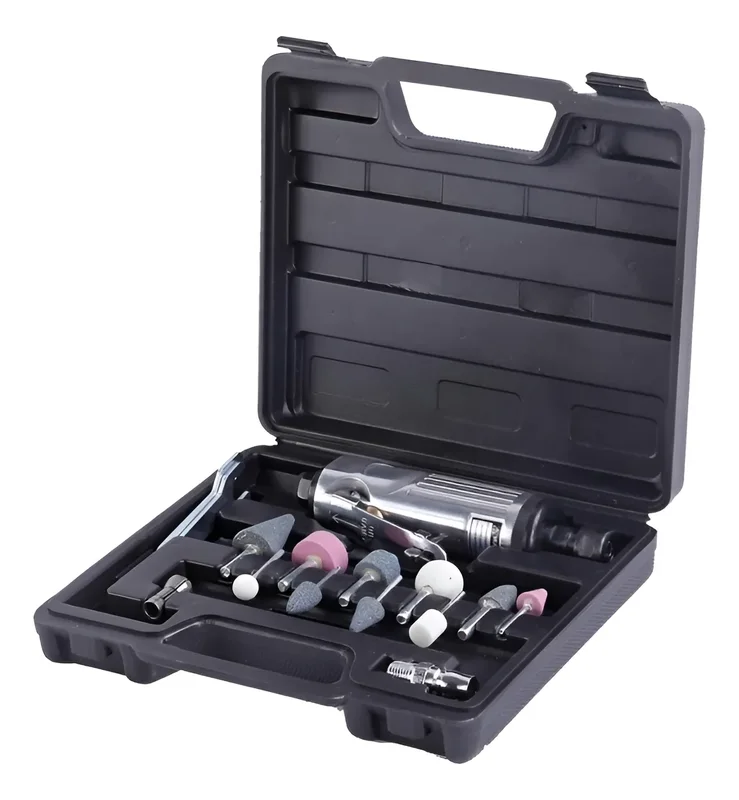 Amoladora Neumática Recta Maletin Mini Torno Kit - Stock disponible - Herramientas