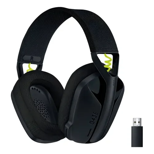 Auriculares Gamer G435 Logitech G Wireless Gaming Headset Color Negro/Amarillo fluorescente - Stock disponible - Electrónica