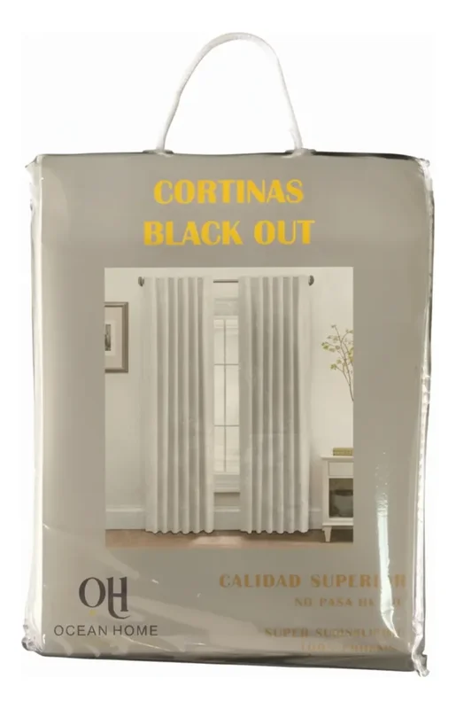 Cortina Blackout Textil 2 Paños 1,40 X 2,20 Presilla Oculta - Stock disponible - Electrónica